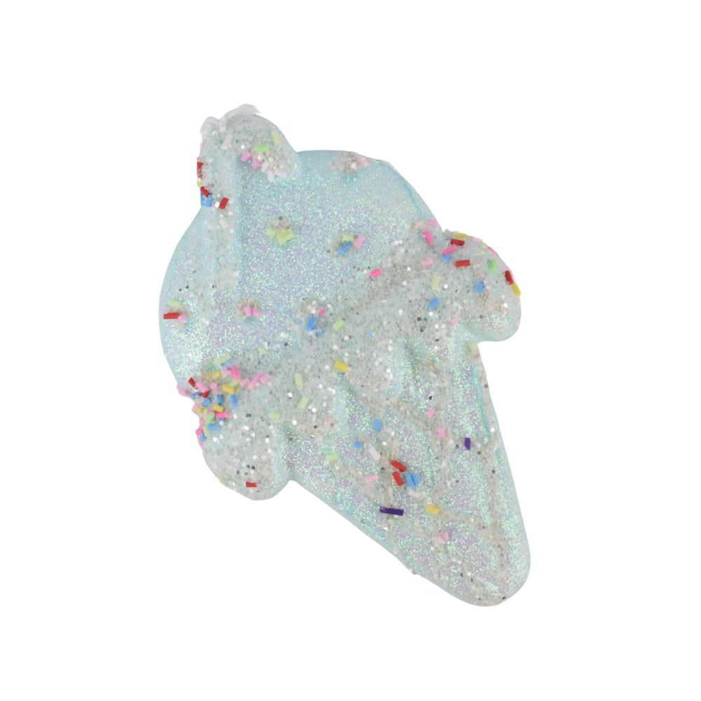 Glittering Ice Cream Cone Christmas Tree Ornament