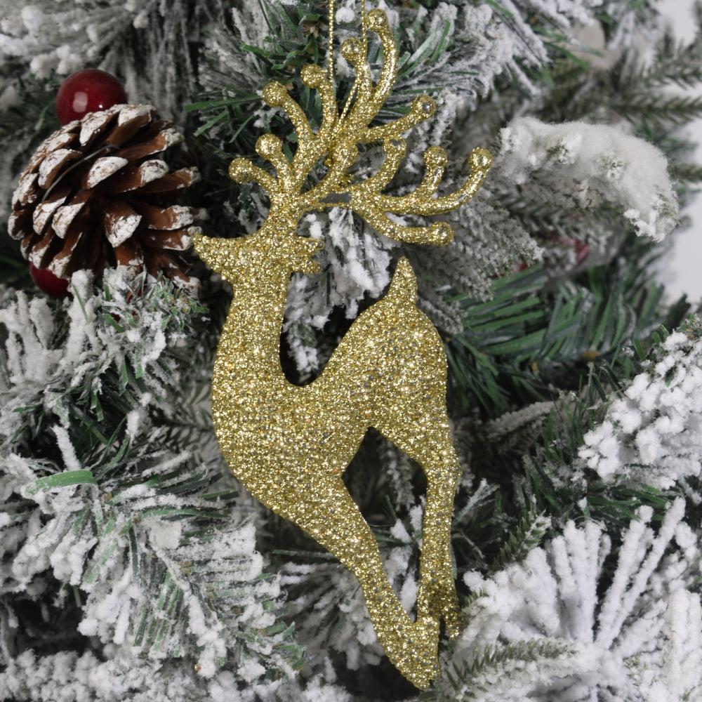 Glittering Reindeer Christmas Ornament 1PCS