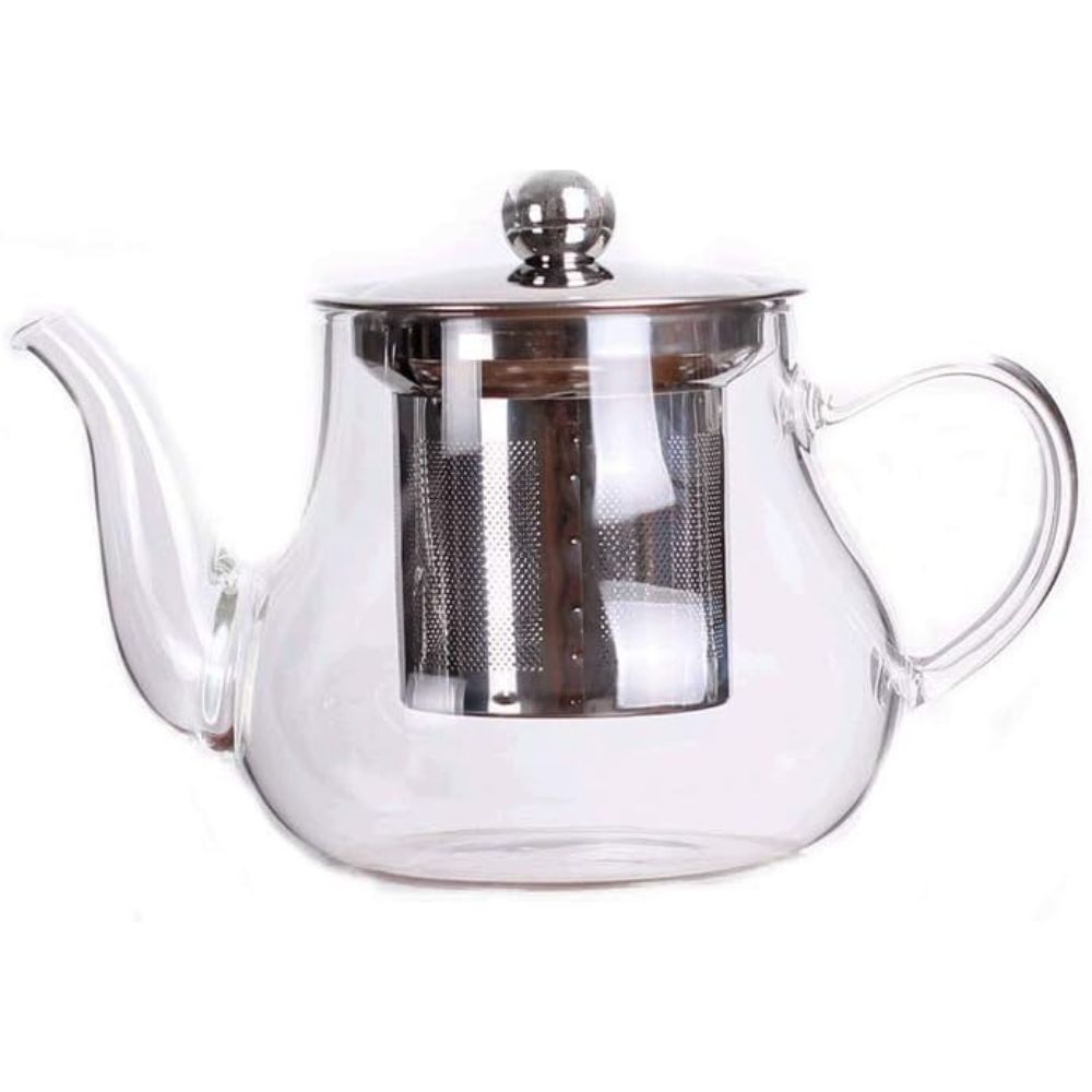 Good Glass Teapot with Stainless Steel Infuser & Lid, Borosilicate Glass Tea Kettle Stovetop Safe, Blooming & Loose Leaf Teapots, 13.5 Ounce 400 ml