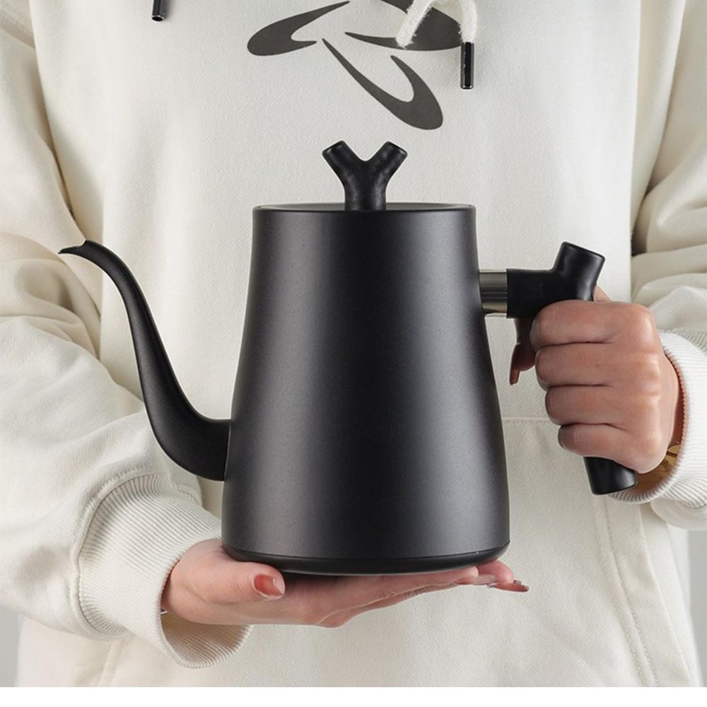 Gooseneck Electric Kettle 1.5L, Ultra Fast Boiling Hot Water Kettle, Stainless Steel for Pour-over Coffee & Tea, 1000W Rapid Heating, Leak-Proof Design, Auto Shutoff Anti-dry Protection, Matte Black