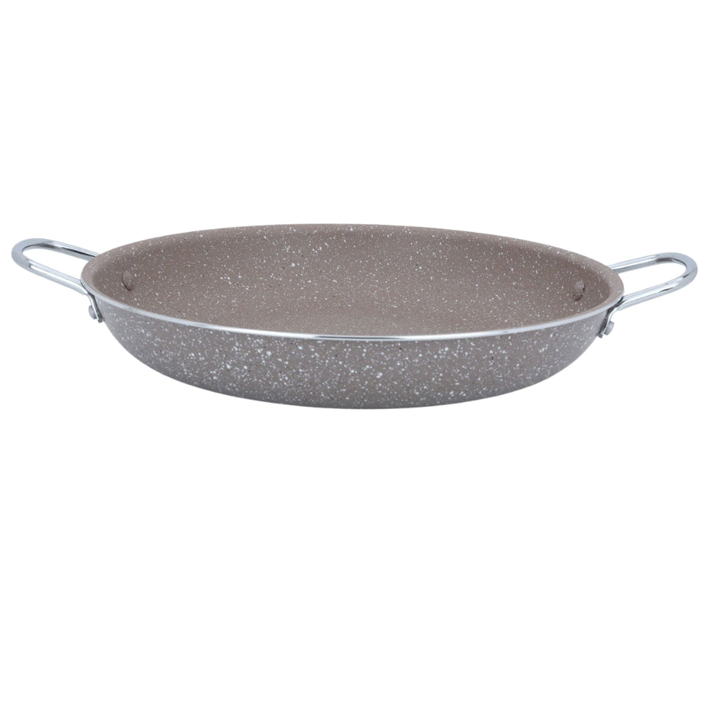 Granite Frying Pan, 32 Cm, Side Handles - Brown