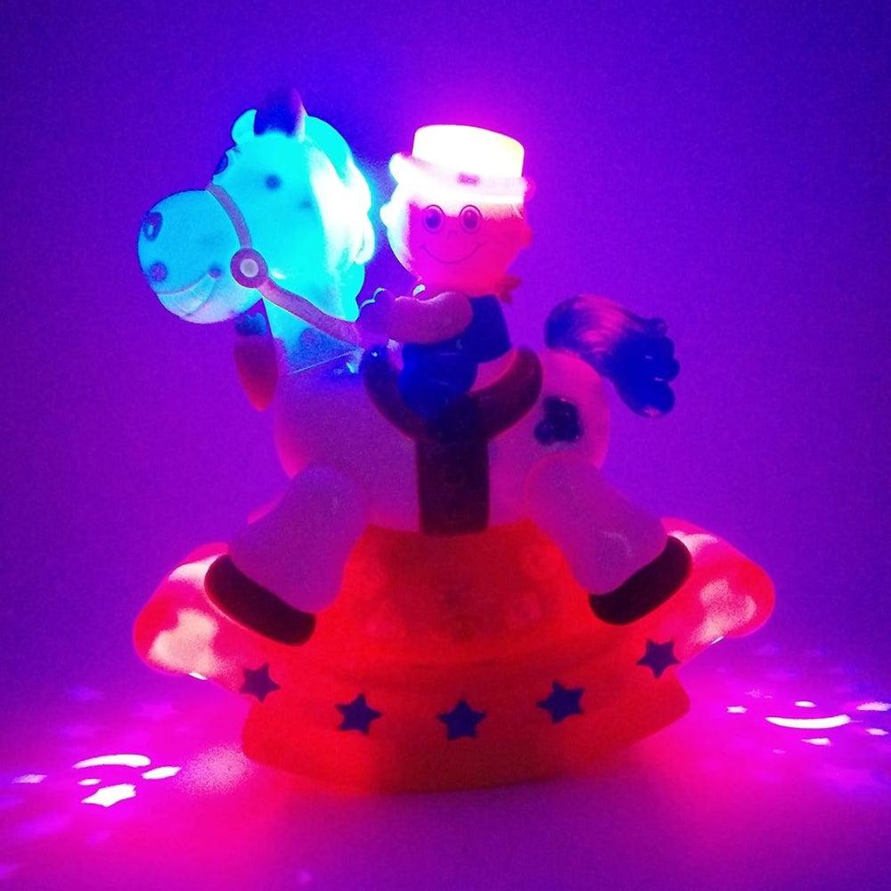 Handa Musical Swing Hobby Horse Toy With Unique Light Projection And Songs For Kids