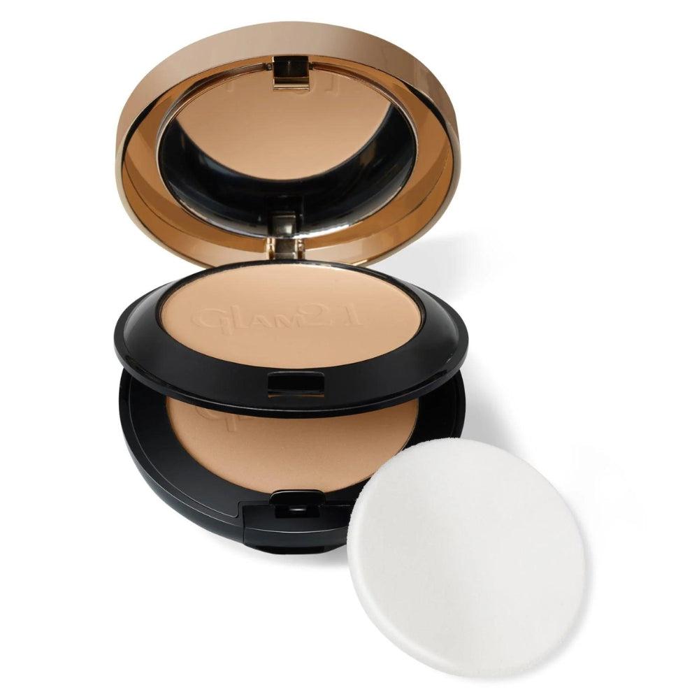 HD 2-in-1 Super Fine Oil-Free Waterproof Compact Powder - Chesnut 03