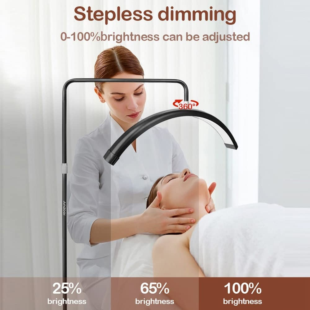 HD-M6X Floor LED Video Light Half-Moon Shaped Fill Light 3000K-6000K Dimmable