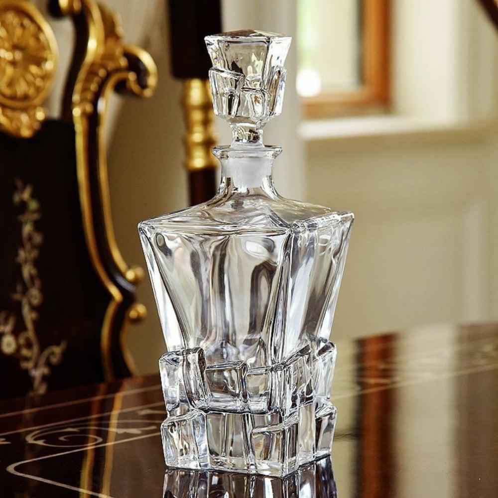 HF Jihlava Crack Decanter ,Lead Crystal One Size