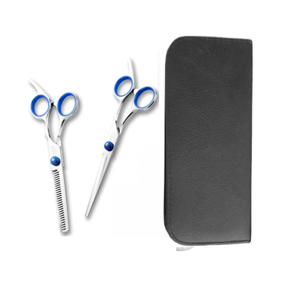 Hairdressing Scissors Kit Hair Cutting Scissors Barber Professional Salon Hairdresser Tool Tail comb Cape Hair Cutter Comb Set