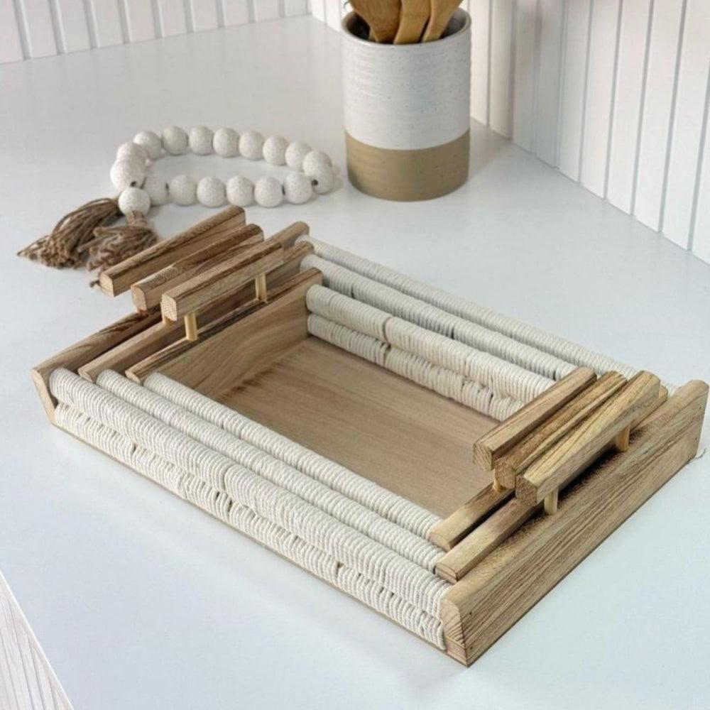 Handcrafted Wooden Serving Tray