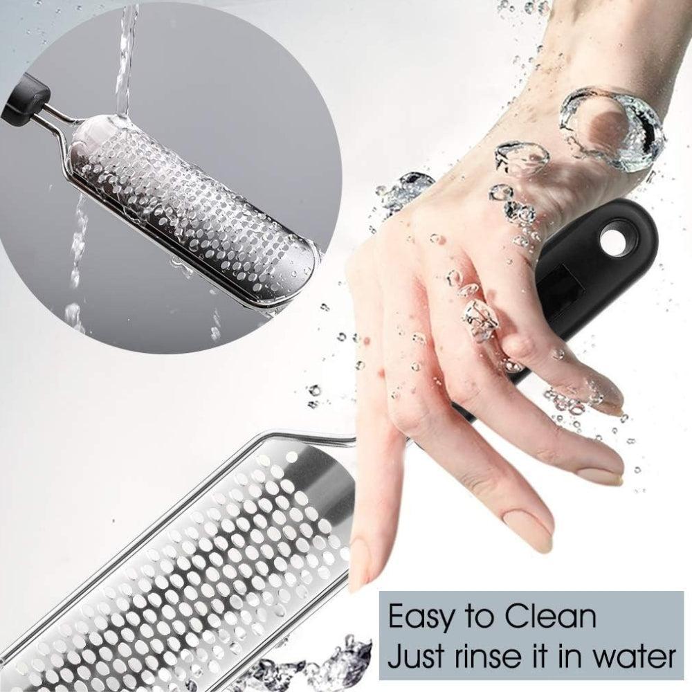 Hard Skin Removal Feet - Stainless Steel Foot File for Dead Skin Remover, Professional Callus Remover for Wet And Dry Feet,Black