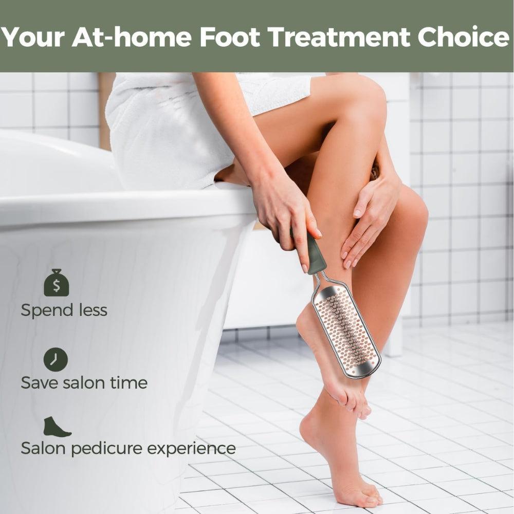 Hard Skin Removal Feet - Stainless Steel Foot File for Dead Skin Remover, Professional Callus Remover for Wet And Dry Feet,Gray