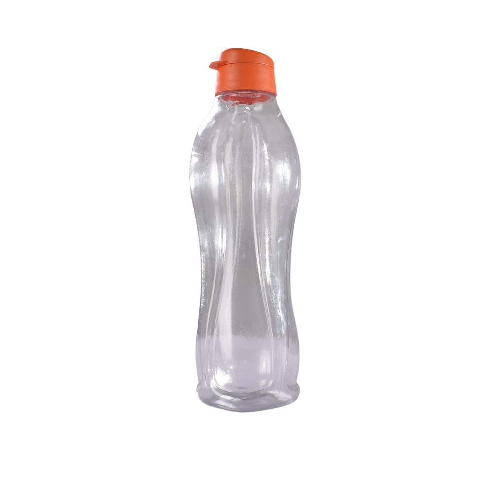 Heart Home Plastic Water Bottle with Lid (1L, Transparent)