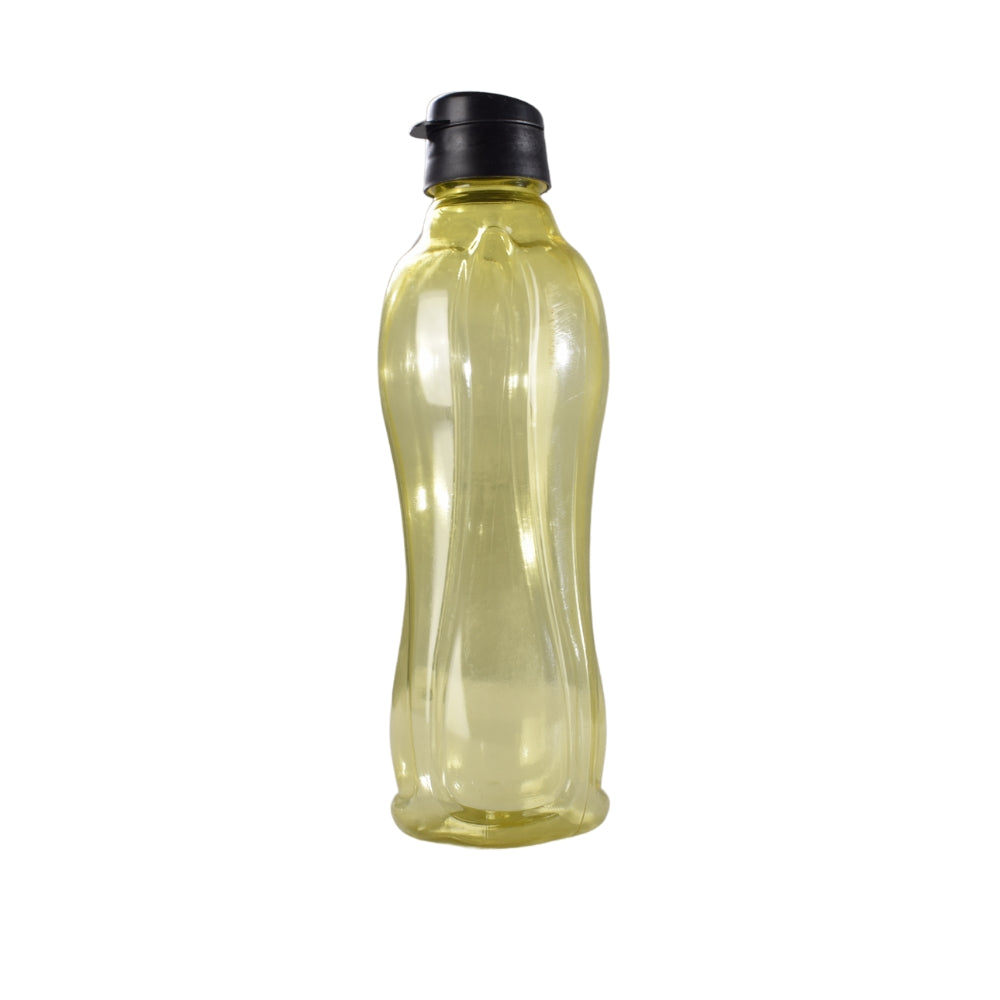 Heart Home Plastic Water Bottle with Lid (1L, Transparent)