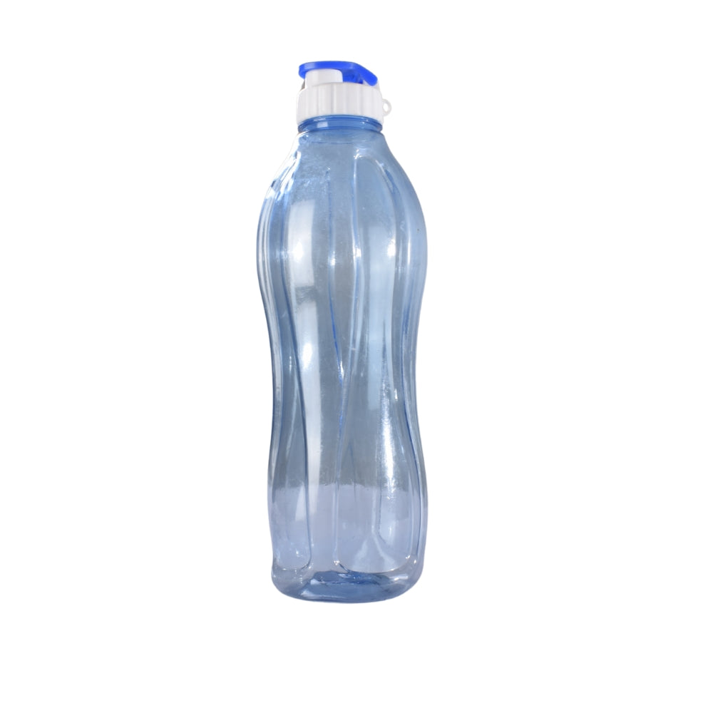 Heart Home Plastic Water Bottle with Lid (1L, Transparent)