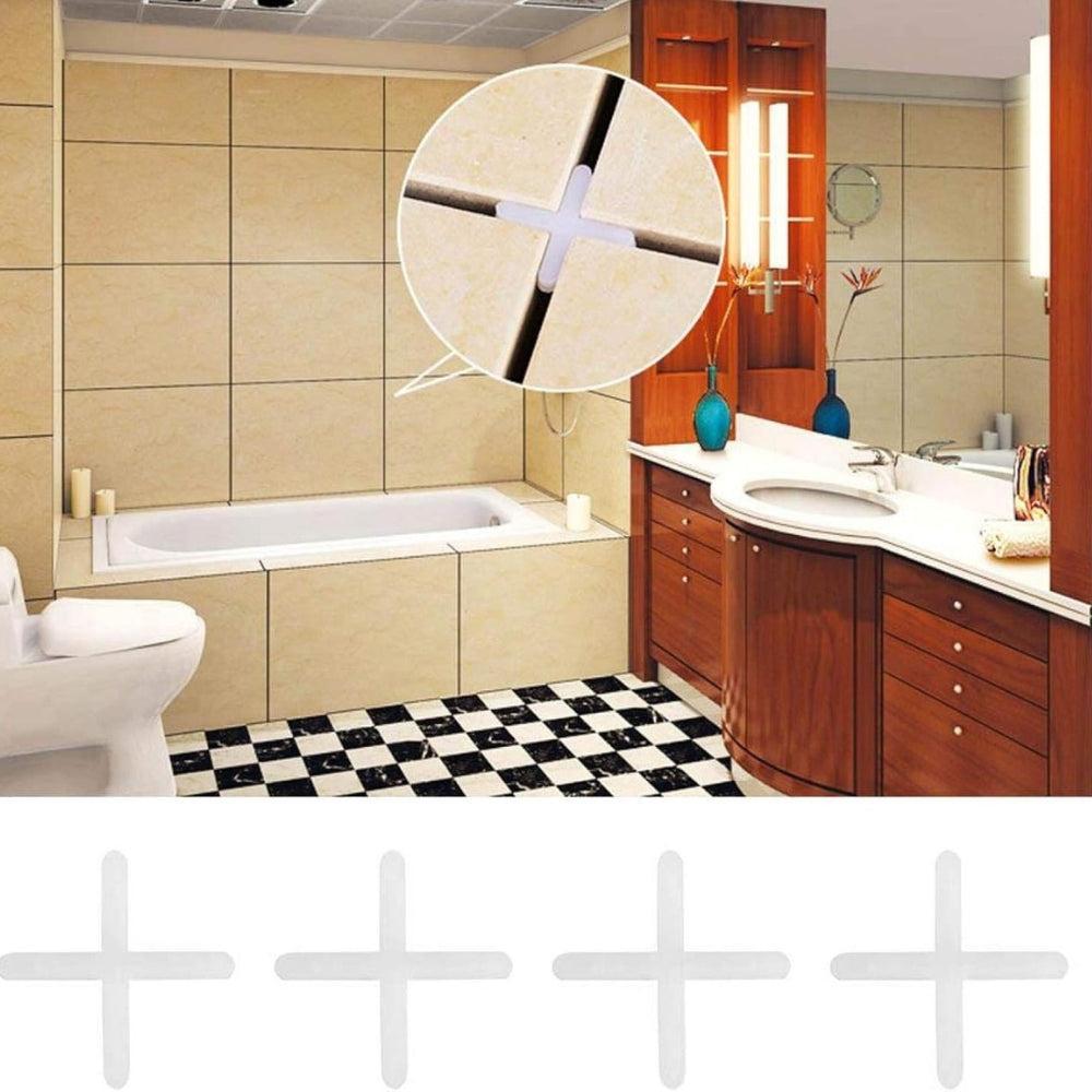 Heayzoki 200Pcs Tile Spacers 2mm Replaceable Tile Levelers Spacers for Spacing of Floor or Wall Tiles Installation Laying Tools Parts