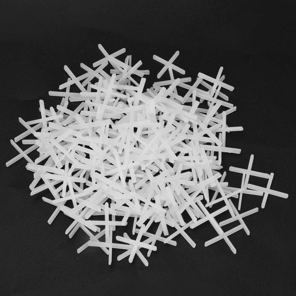 Heayzoki 200Pcs Tile Spacers 2mm Replaceable Tile Levelers Spacers for Spacing of Floor or Wall Tiles Installation Laying Tools Parts