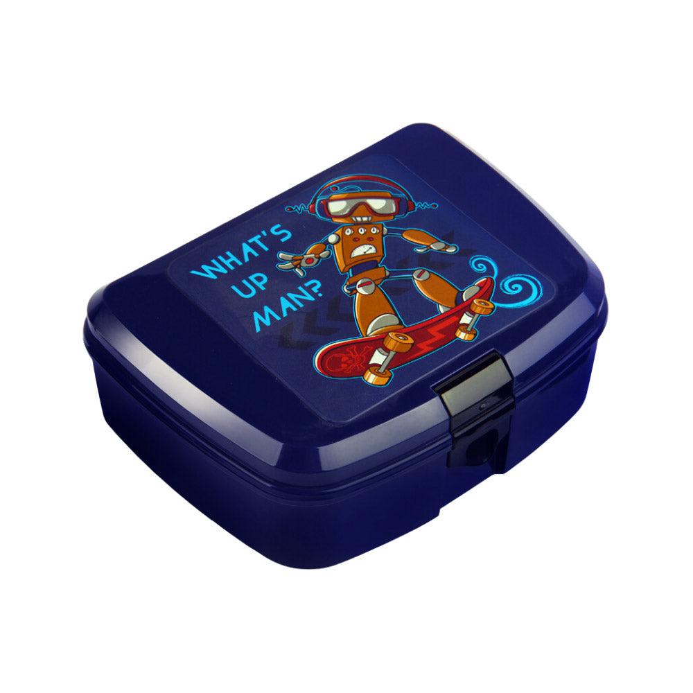 Herevin Blue Robot Lunch Box