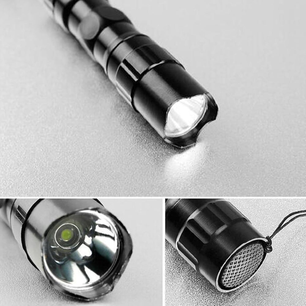High Power LED Flashlight, 12 Hours Working Time, Aluminum Alloy, for Camping, Outdoors, and Hiking