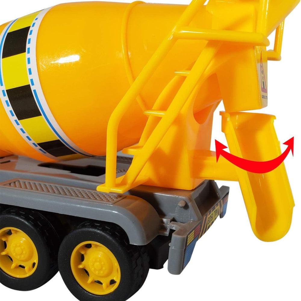 Holiday Construction Toys Series - Dump Truck, Concrete Mixer Toy Truck, Crane And Lift Crane Toy Trucks - Friction Powered Car Toys