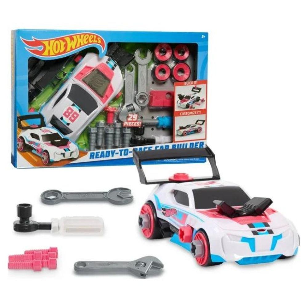 Hot Wheels Ready-To-Race Car Builder Set, Twinduction Vehicle, Kids Toys For Ages 3 up