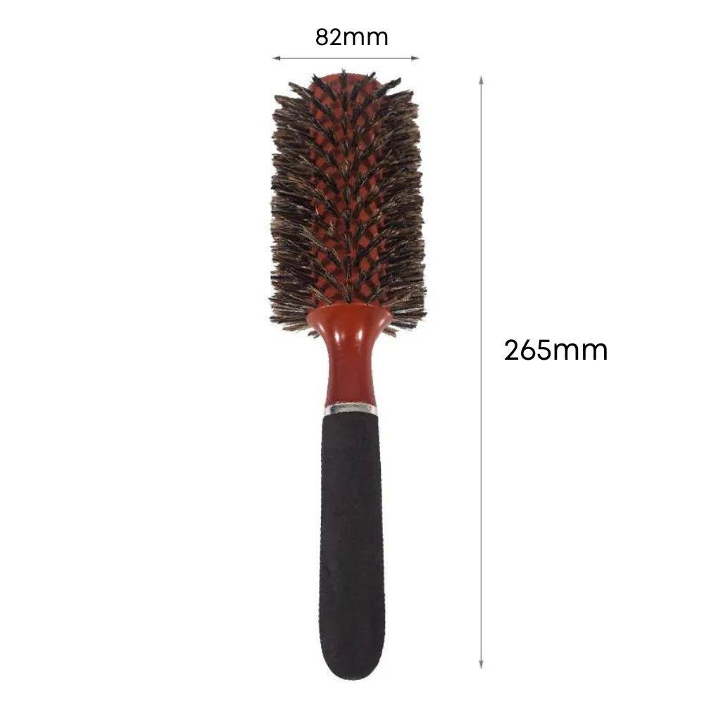 Hot Wooden Handle Boar Bristle Hairbrush Styling Curly Round Hair Styling Tool