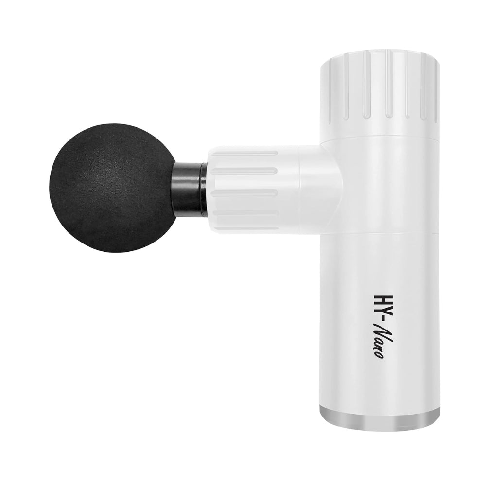 Hy-Impact Nano Cordless Muscle Massager – Professional Massage Gun, Five Interchangeable Massage Heads, Pocket-Sized And Lightweight, Four Intensity Speeds For Fast Recovery from Fatigue & Soreness