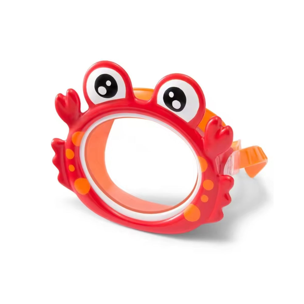 INTEX 55915 Fun Masks Children Swimming Rings 3-8 Years Kid Animal Shape Rings Frog Face Masks 2 Designs Swim Ring
