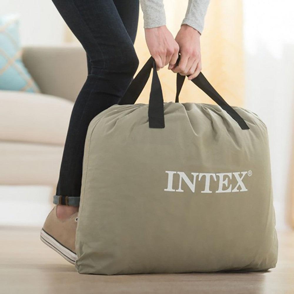 INTEX Deluxe Pillow Rest Raised Inflatable Bed Twin