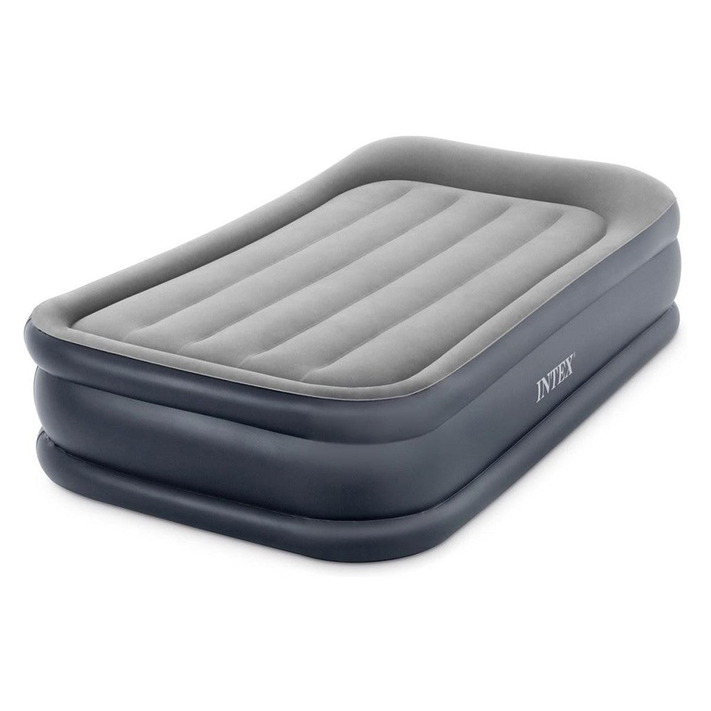INTEX Deluxe Pillow Rest Raised Inflatable Bed Twin