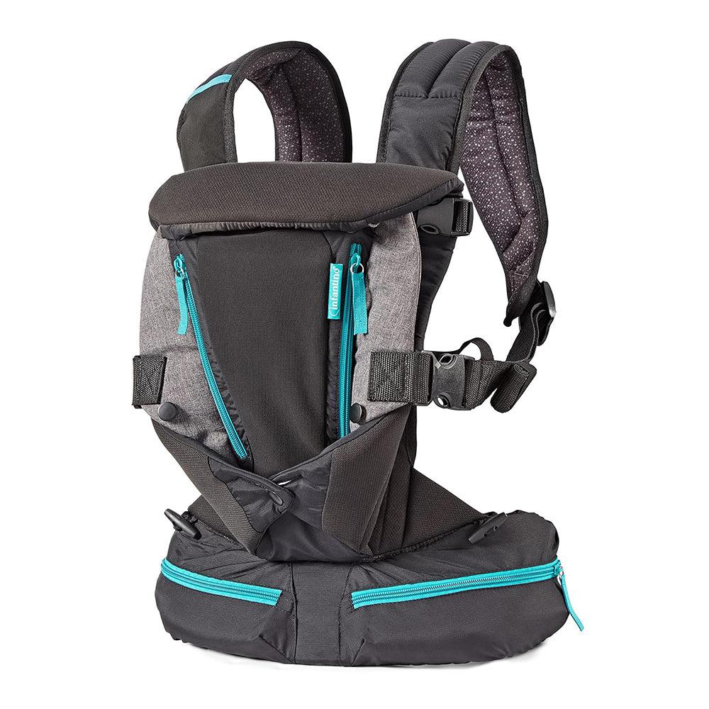 Infantino Carry-on Multi Pocket Ergonomic Baby Carrier-4-Position, 3.6-18.1kgs-Black