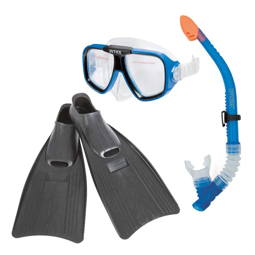 Intex 55957 Reef Rider Mask, Snorkel & Fins Set