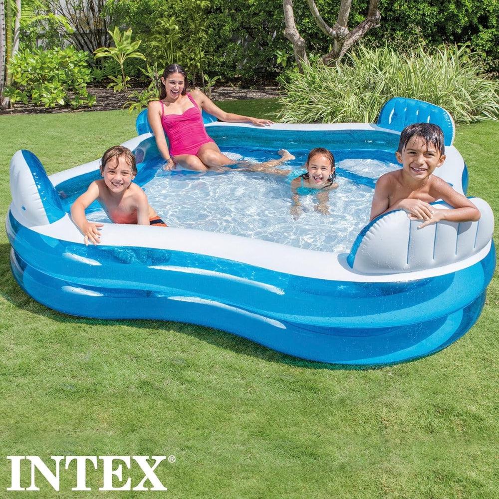 Intex #56475NP Swim Center Family Lounge Inflatable Pool for Ages 3+