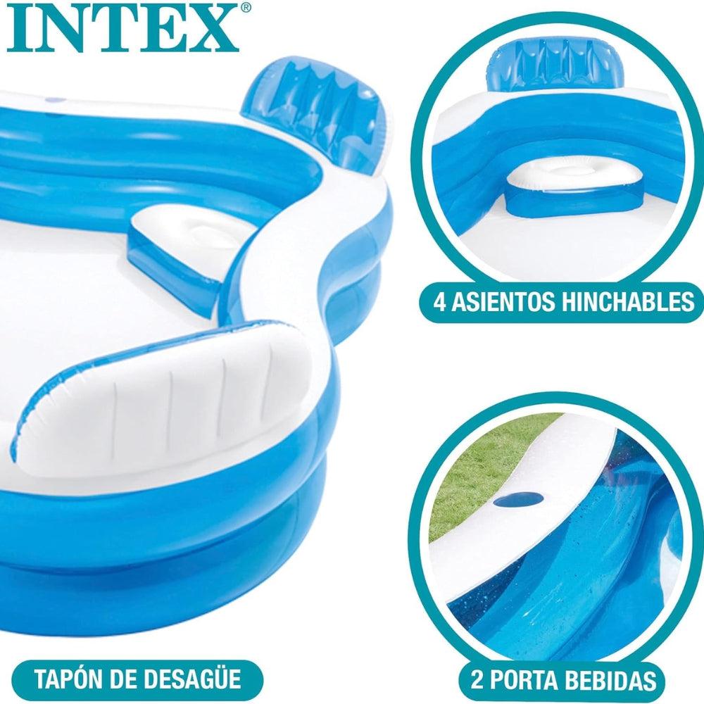 Intex #56475NP Swim Center Family Lounge Inflatable Pool for Ages 3+