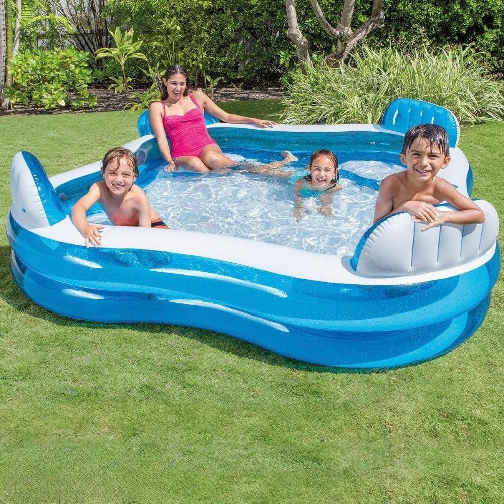Intex #56475NP Swim Center Family Lounge Inflatable Pool for Ages 3+