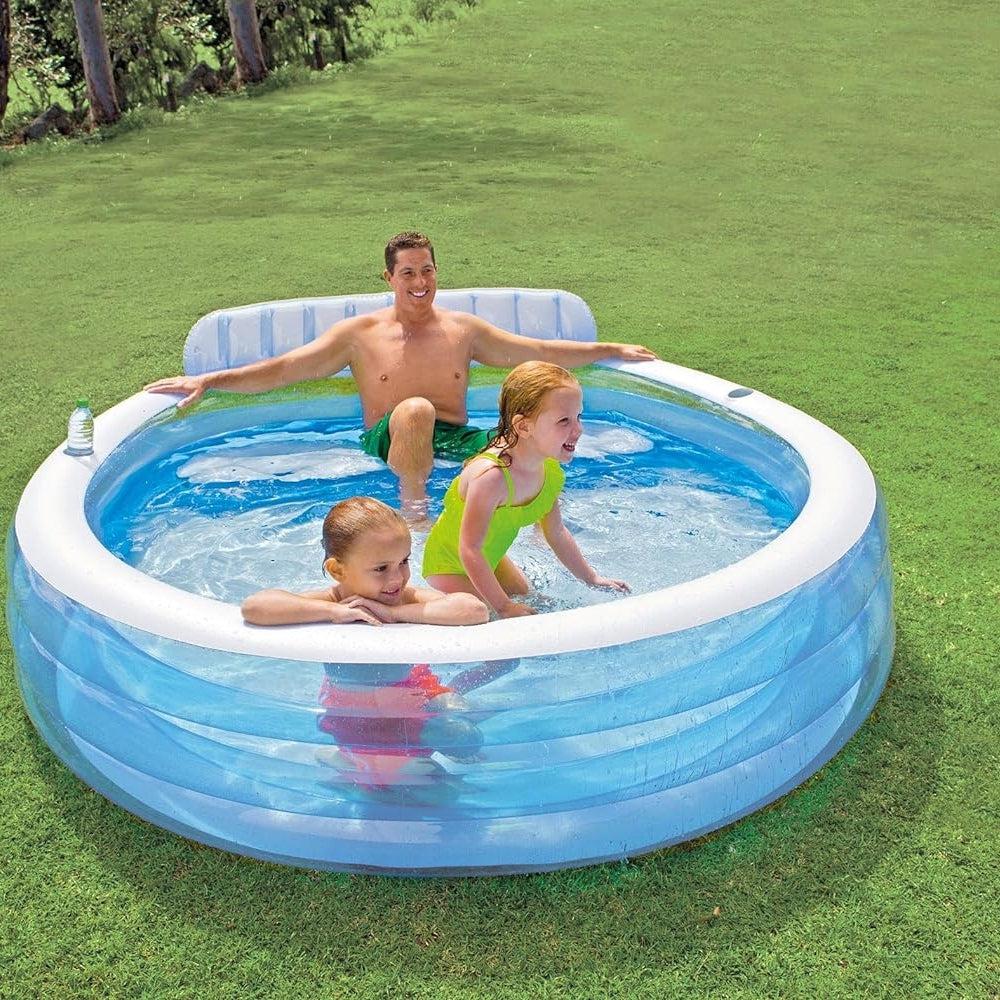 Intex #57190NP Swim Centre Family Lounge Pool 224x216x76CM
