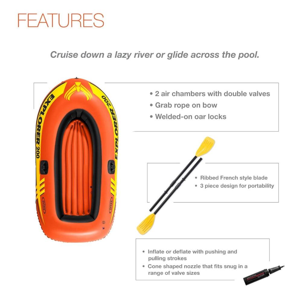 Intex #58331NP Explorer 200 Boat 1.8X1.8X1M