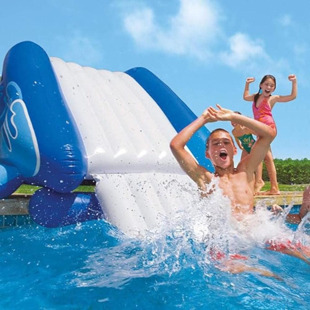 Intex #58849EP Kool Splash Durable Vinyl Inflatable Play Center Swimming Pool Water Slide with Built in Sprayers for Kids and Adults, Age 6 and Up