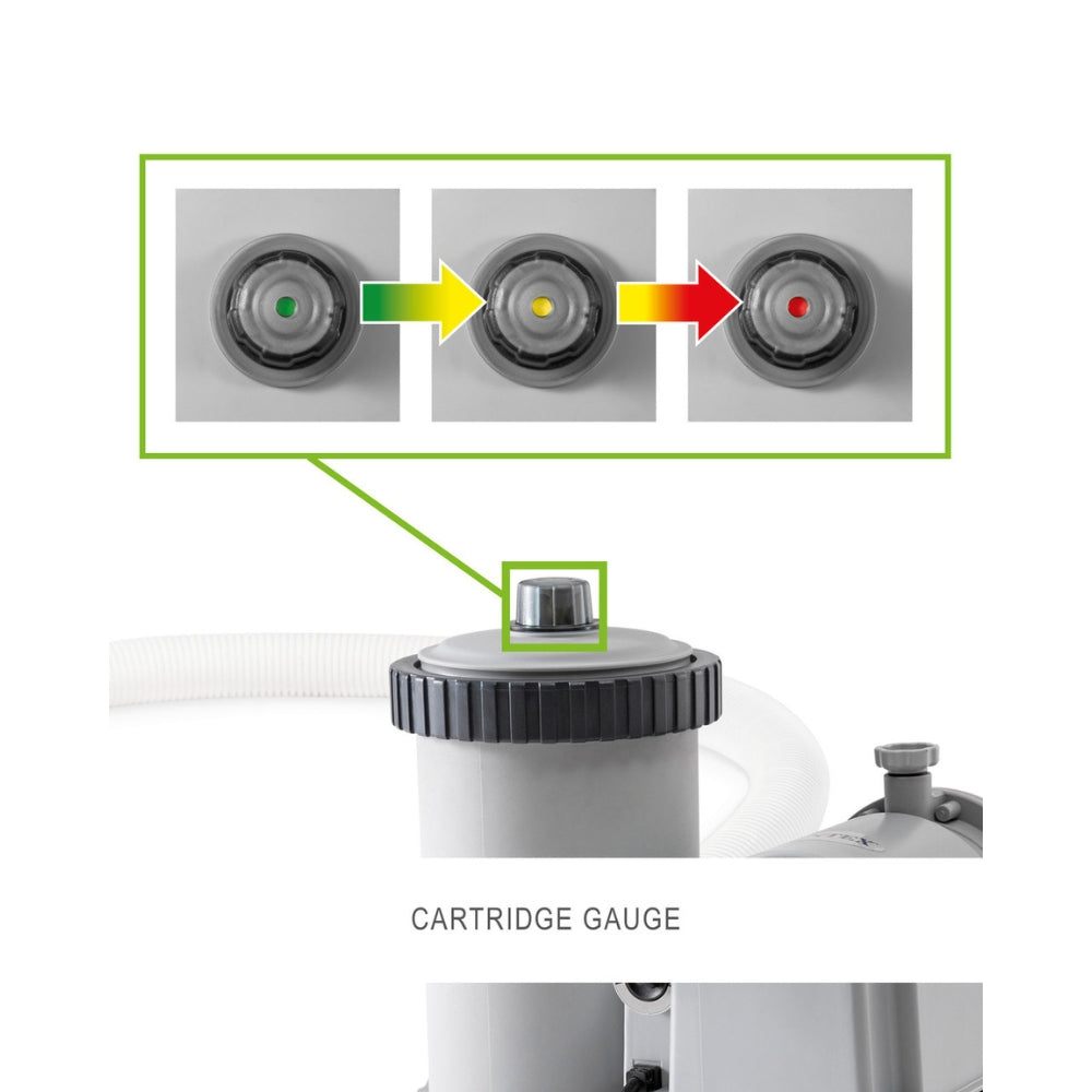 Intex Krystal Clear™ Cartridge Filter Pump - 530 GPH