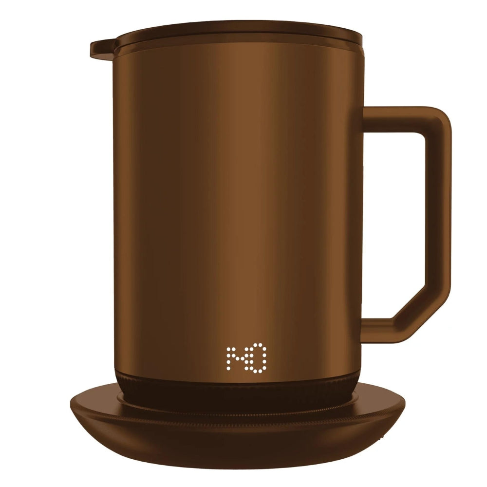 IonMug & Charging Coaster - Stainless Steel Self Heating Coffee Mug with Lid.