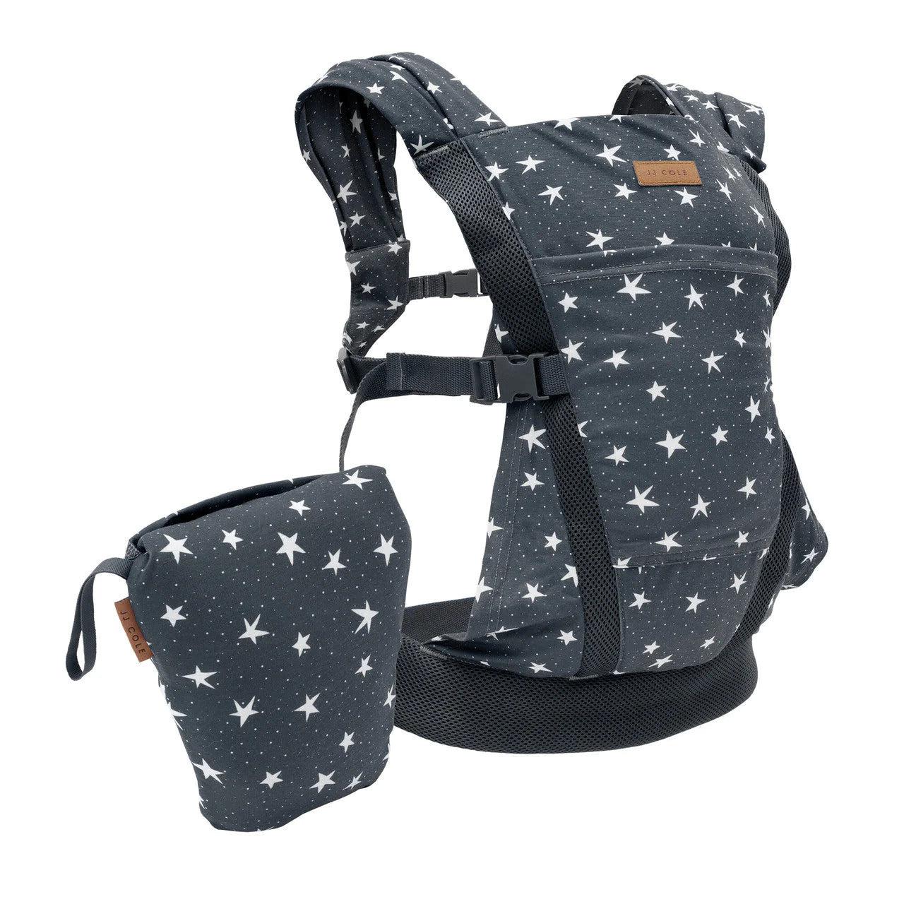 JJ Cole Luma Packable Carrier – 4 -Position Baby Carrier - Compact Travel Bag