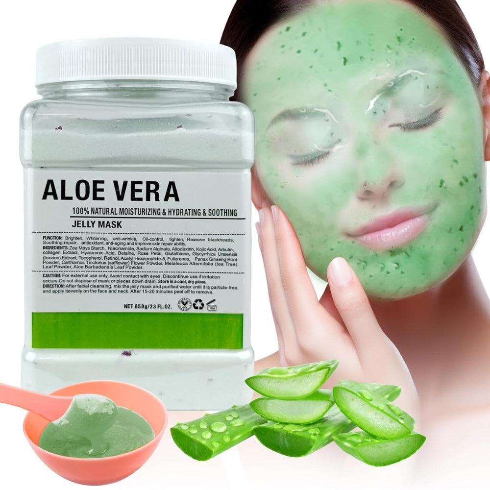 Jelly Mask Powder for Facials, Hydrating & Moisturizing Jelly Face Mask Skin Care Aloe Vera