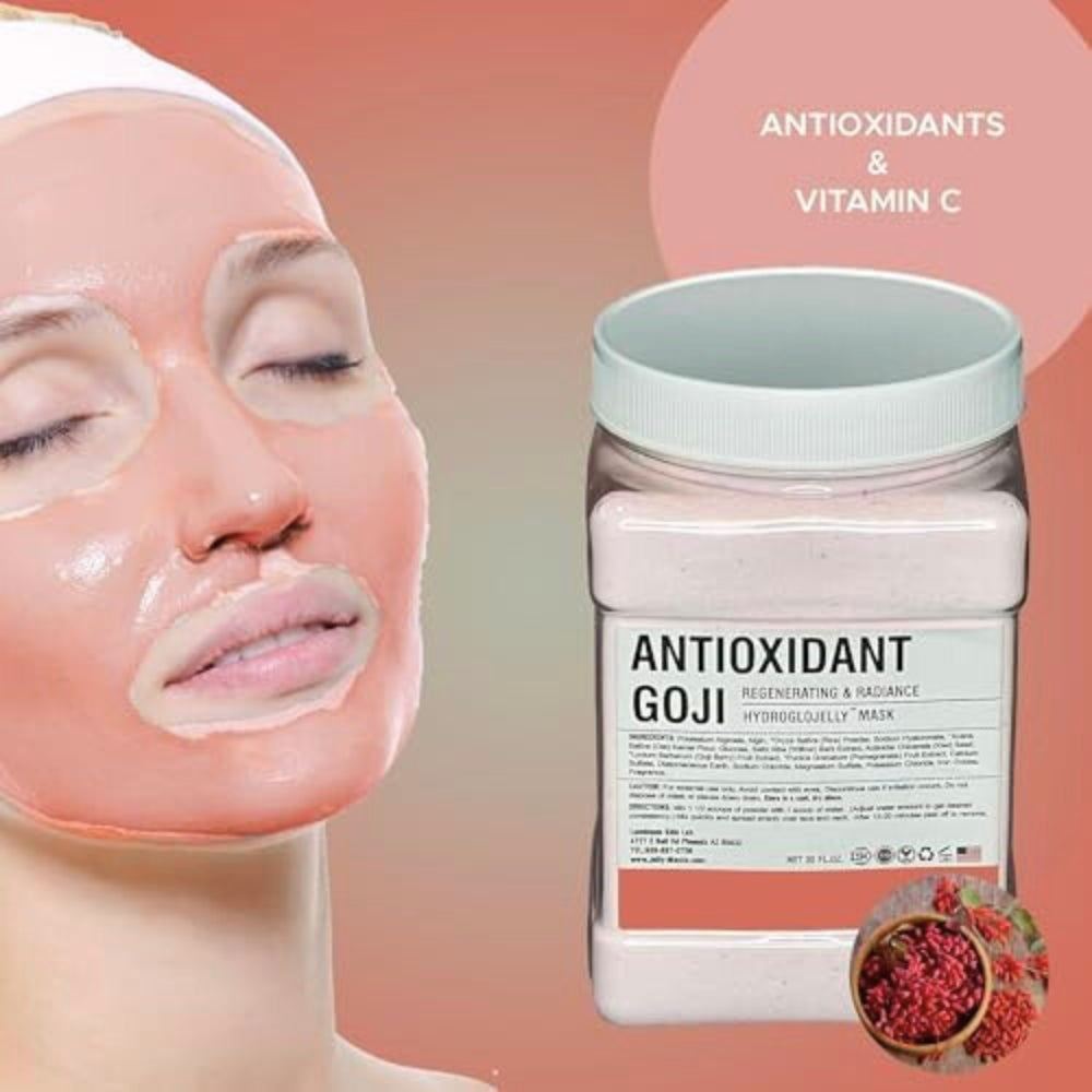 Jelly Mask Powder for Facials, Hydrating & Moisturizing Jelly Face Mask Skin Care Antioxidant Gogi