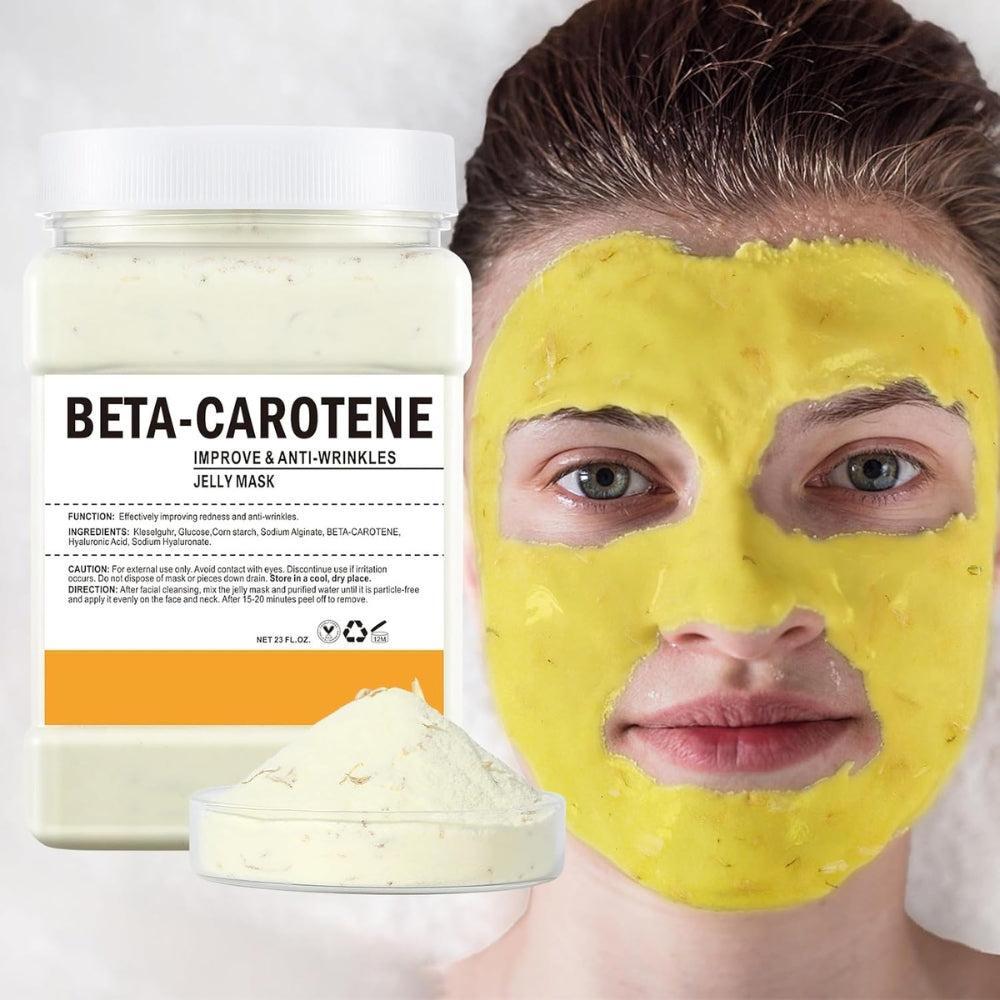 Jelly Mask Powder for Facials, Hydrating & Moisturizing Jelly Face Mask Skin Care Beta-Carotene