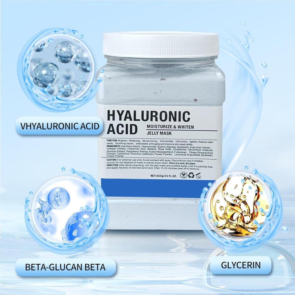 Jelly Mask Powder for Facials, Hydrating & Moisturizing Jelly Face Mask Skin Care Hyalorunic Acid