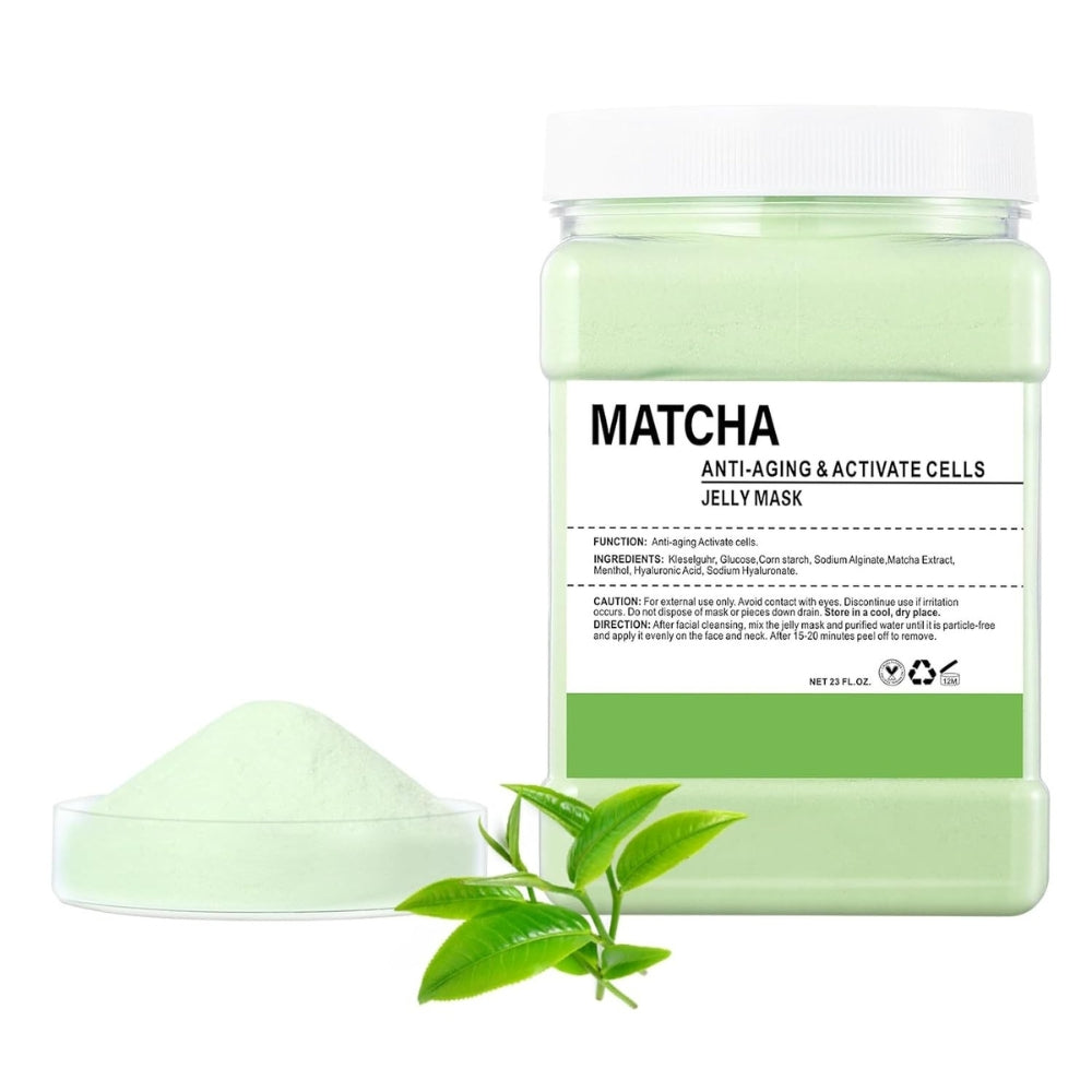 Jelly Mask Powder for Facials, Hydrating & Moisturizing Jelly Face Mask Skin Care Matcha