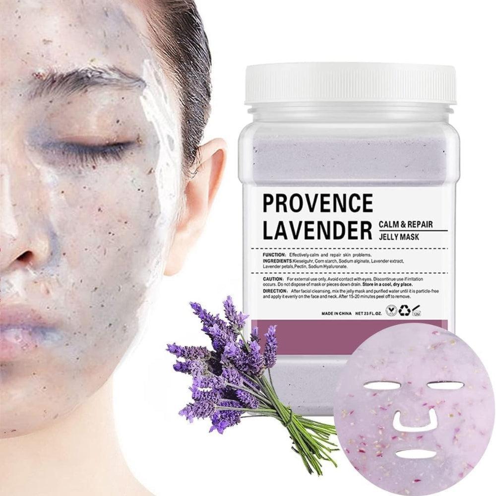 Jelly Mask Powder for Facials, Hydrating & Moisturizing Jelly Face Mask Skin Care Provence Lavender