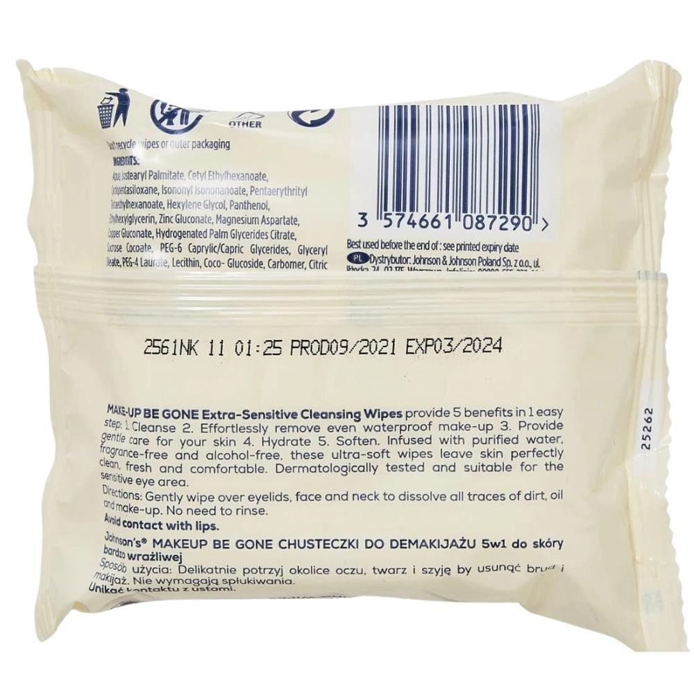 Johnson’s 5-in-1 Extra Sensitive Cleansing Wipes