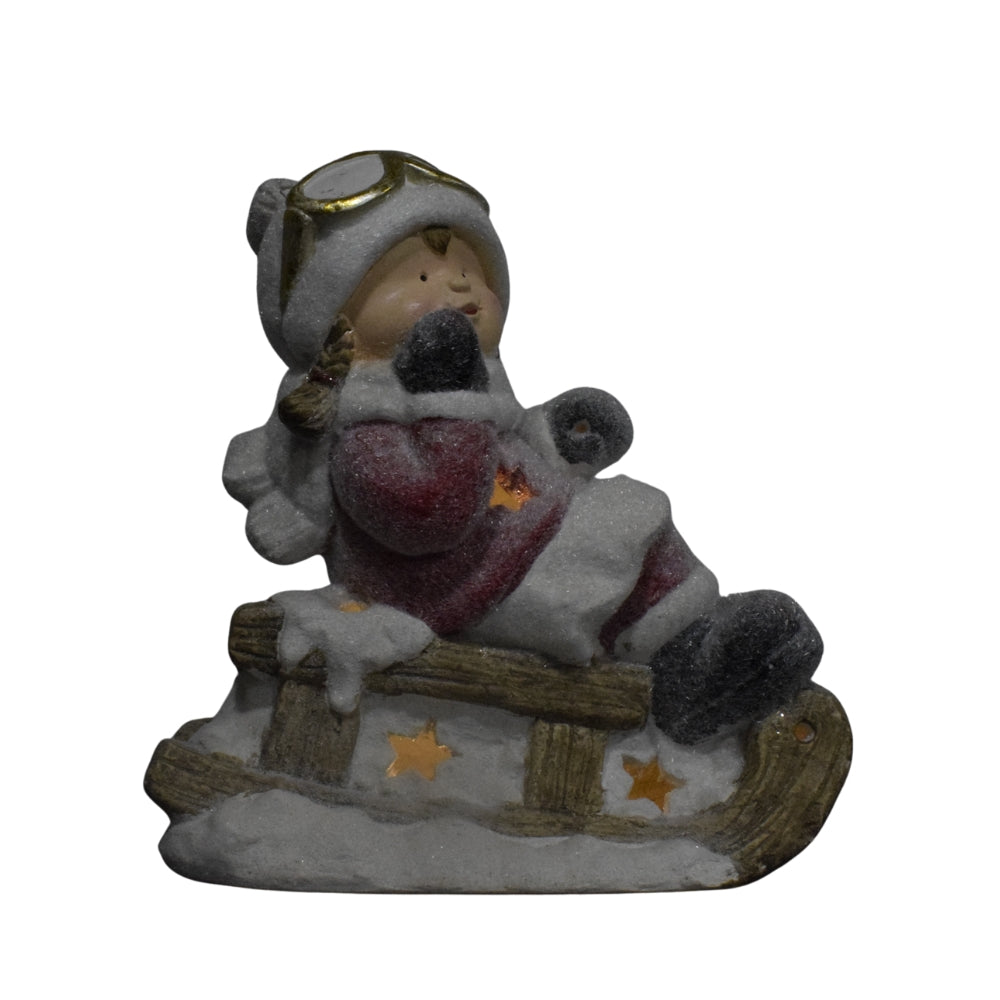 Joyful Winter Ride with a Little Explorer