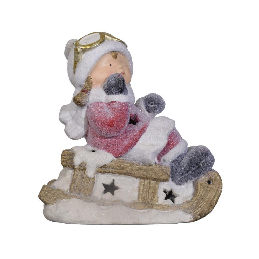 Joyful Winter Ride with a Little Explorer