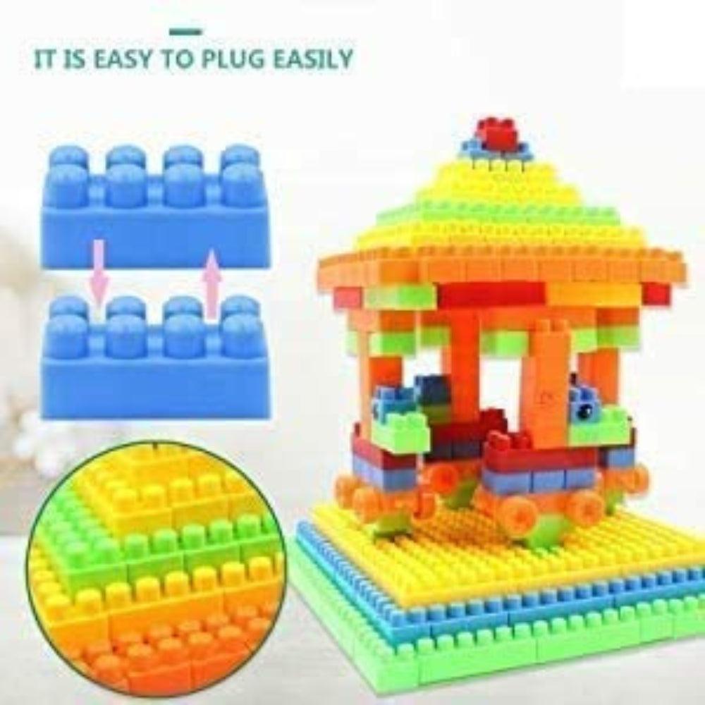 K For Karma Building Blocks For Kids 100 Pcs Bag Packing Assemble Best Gift Toy Block Game Boys Children Plastic Mega With Wheel (100 Pcs) (Multicolor)