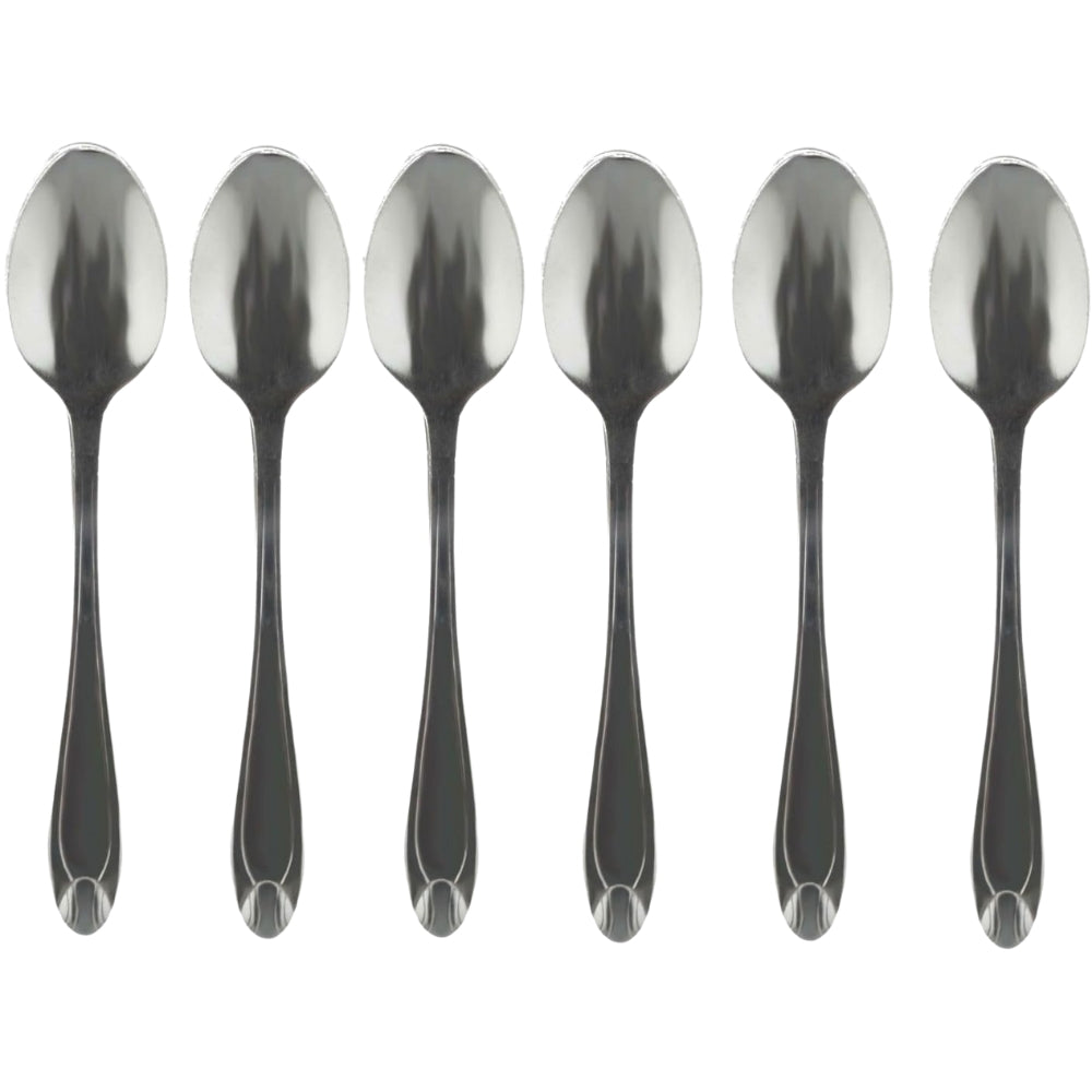 KZH Pack of 12 Latte Spoons,Forks,Teaspoon Long Handle Stainless Steel Spoon - Ideal For Coffee Cafe Latte, Espresso, Hot Chocolate,Hot Drinks, Dessert