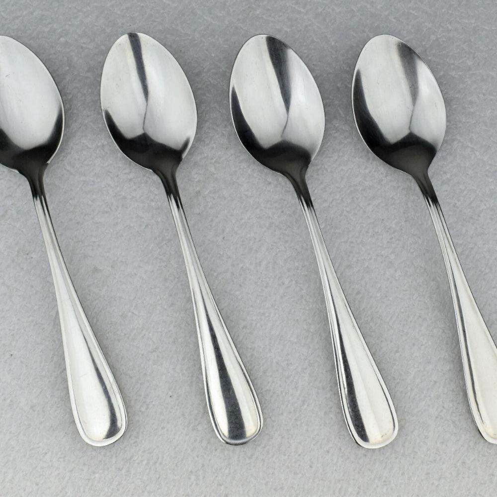 KZH Pack of 12 Latte Spoons,Forks,Teaspoon Long Handle Stainless Steel Spoon - Ideal For Coffee Cafe Latte, Espresso, Hot Chocolate,Hot Drinks, Dessert
